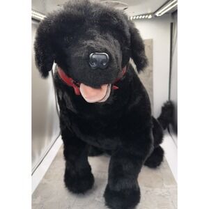 Ditz Designs Life-like Black Lab Labrador Stuffed Dog 40" Realist 13519